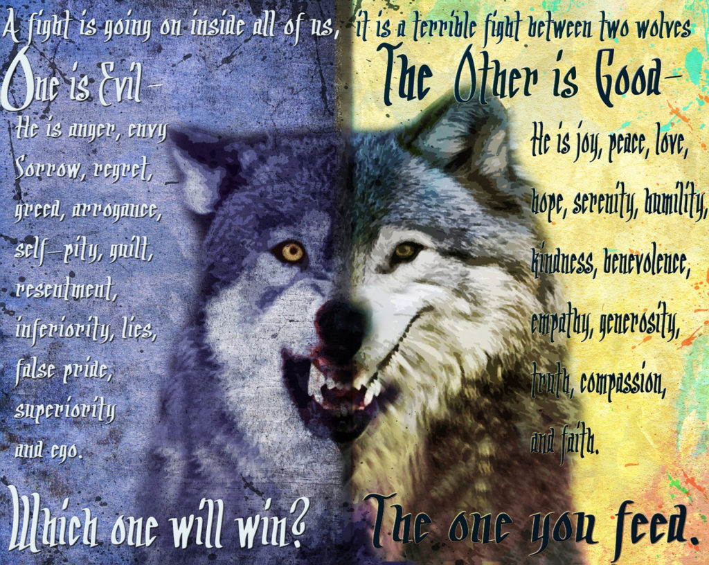 two wolves story